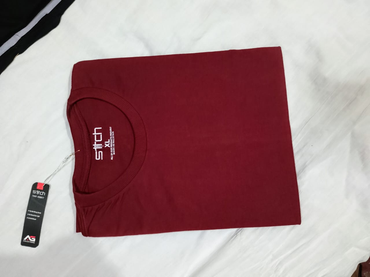 Premium Comfort Meets Style – Stitch Maroon T-Shirt