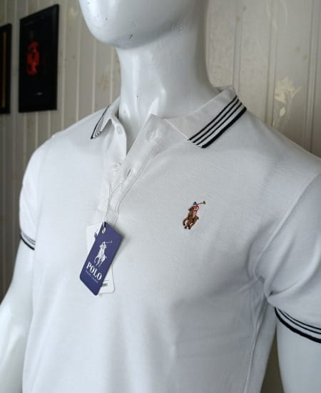 Premium Polo White T-Shirt – Classic & Cool