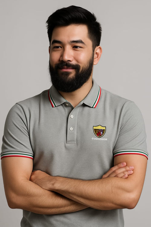 Capra Stone Grey Polo – Where Classic Meets Contemporary